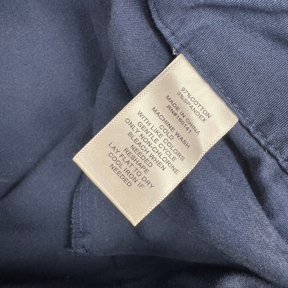 Frye Wide Leg Crop Pants Womens 10 Nightfall Navy New Raw Hem ADT1W0080MA‎ - Picture 7 of 10